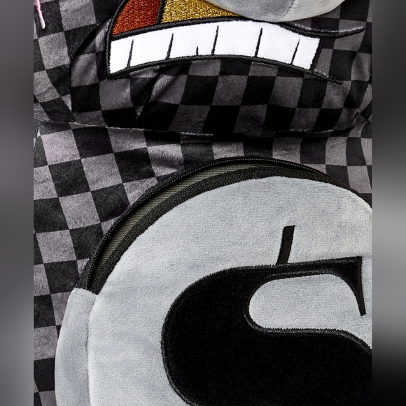 🩷SPRAYGROUND🩷😊 Spongebob😊 SquarePants Money Bear Backpack,grey checker pants - Picture 8 of 15